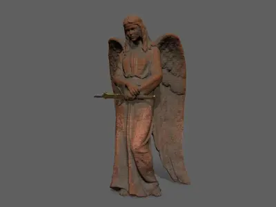 Angel Low-poly 3D model