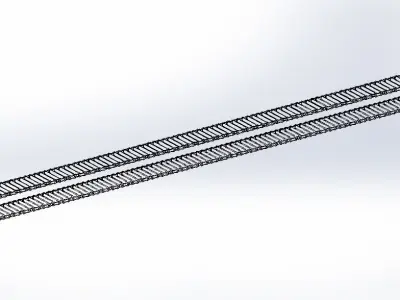 Chain and Sprocket Free 3D model