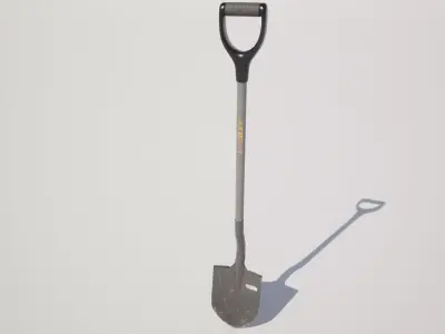  Shovel Low-poly 3D model