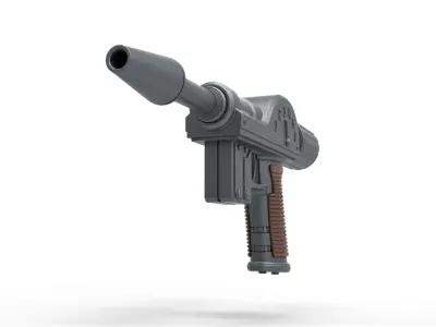 Lawgiver Mk1 of Judge Dredd 3D model