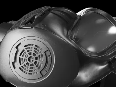 JSGPM M50 Full Face Gas Mask 3D model