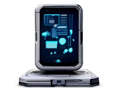 SciFi Data Storage Unit Low-poly 3D model purchase