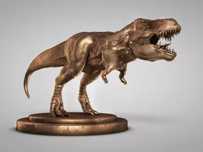 trex statue 3D model