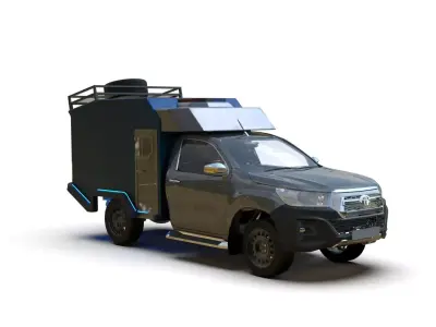 Emergency Response Pickup Truck Off-Road 3D Concept Model 3D model