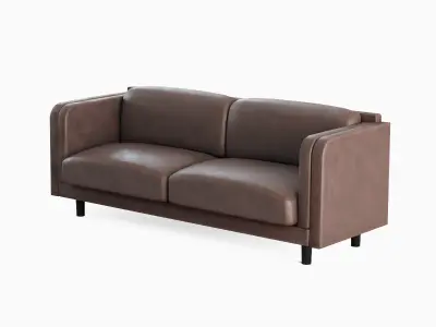 Leather Sofa 01 Low-poly 3D model