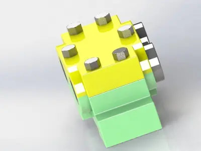double bearing 3D model