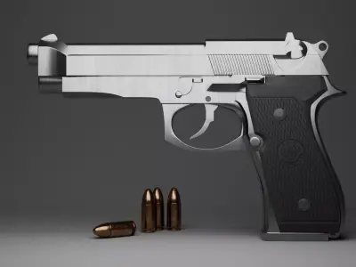 Beretta 92FS 3D model purchase