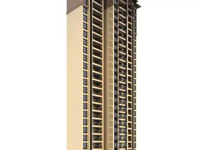 Residential Building 3D model order