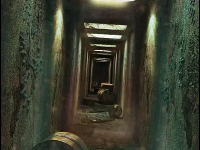 DarkRoom egyptian tunnel 3D model