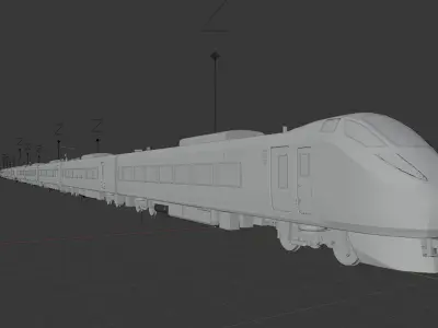 JR E657 Trainset 3D model
