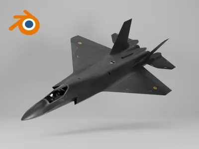 Fighter jet F35 - Multirole combat aircraft 3D model