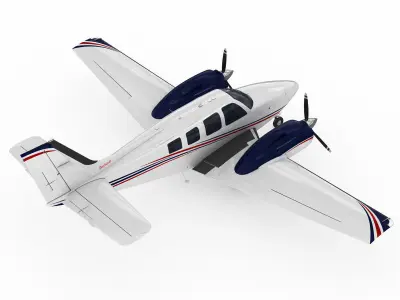 Beechcraft Baron G58 3D model purchase