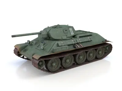 T-34-76 - Model 1941 -Soviet medium tank - 11 3D model