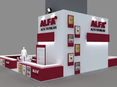 Exhibition Stand - ST0062 3D model