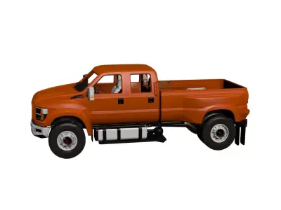 Generic Large Pickup Heavy Duty Oversized Utility Truck 06 3D model