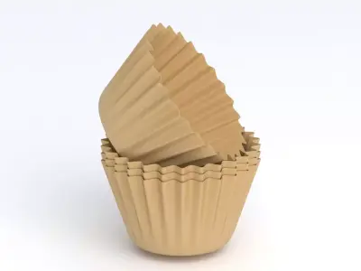 Cupcake Mould 3D Model Pack