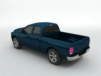  2004 Dodge Ram 1500 Pickup Quad Cab 3D model