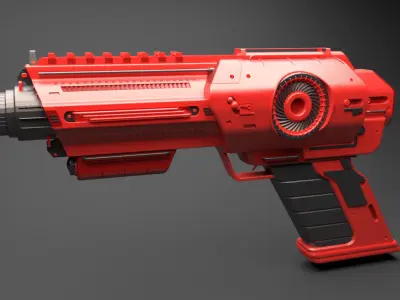 3D Blaster gun 3D print model