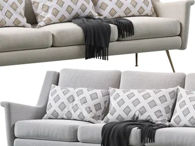 Carlo Mid-Century Sofa 3D model