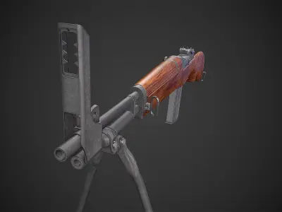 Beretta BM 59 rifle Low-poly 3D model