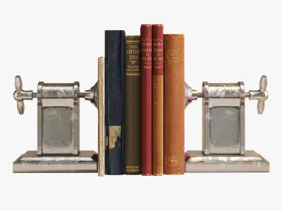 Flamant book-end helix screw 3D model