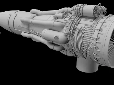 This is an engine created for VTOL aircraft 3D model