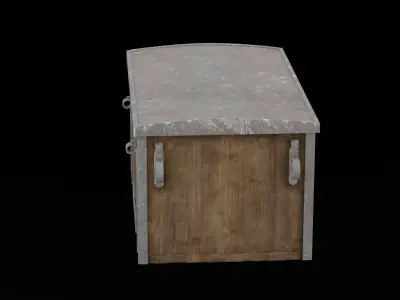 Cannon Ball Large Chest Low-poly 3D model