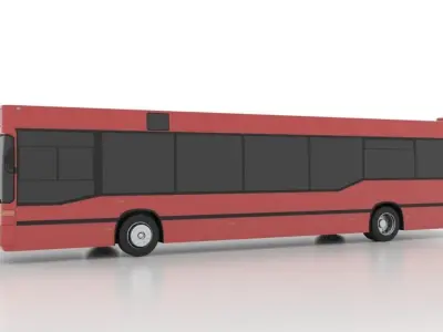 Mercedes-Benz O405NL Low Low-poly 3D model