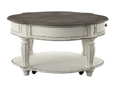 Jovani Wood Wheel Coffee Table  3D model