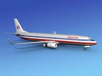 Boeing 737-900ER American Airlines 3D model