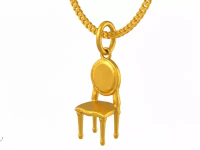 Chair pendant charms - one inch pendant 3D print model purchase