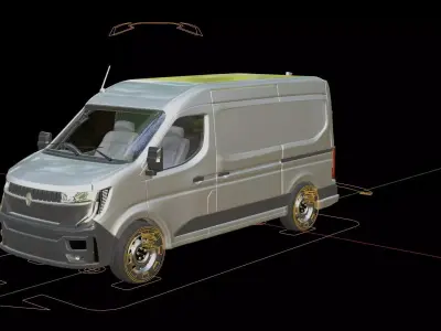 Renault Master Panel Van 3D model