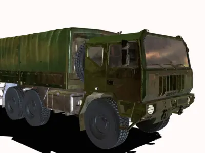 iveco 6x6 m250 Low-poly 3D model