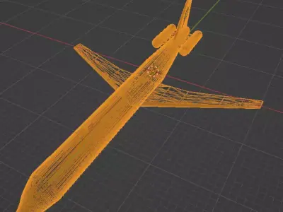 Fictional Twin Rear Engine JetlinerMD-88 Inspired series 3D model
