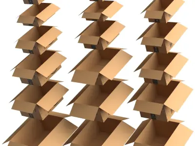 Amazon Boxes Collection PBR 3D Model Pack