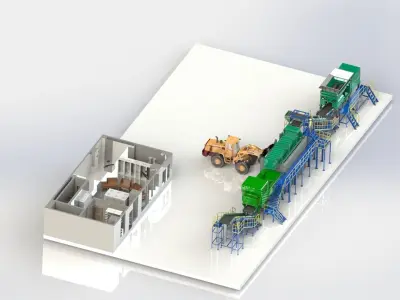 Fuel Handling System Plant 3D model