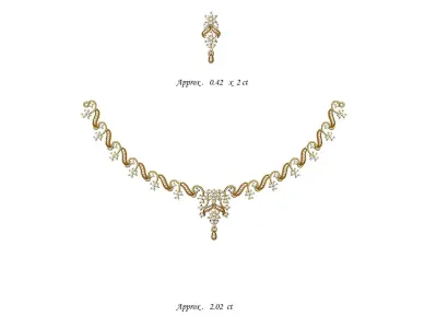  necklace bulk 50 3dm files ready to print part 02 3D print model