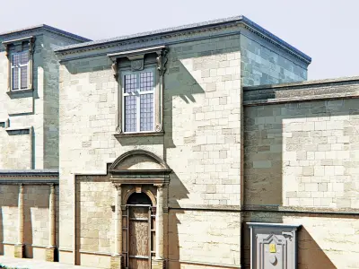 London Lincoln Cottage Scene 3D model