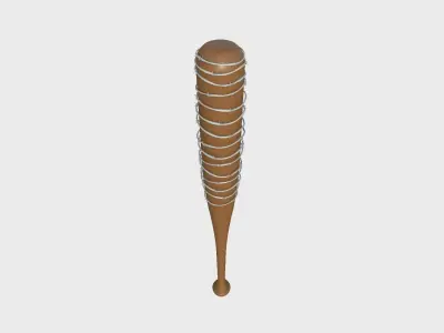 Baseball Bat Weapon 07 Flat Color - Lucille - Character Weaponry 3D model
