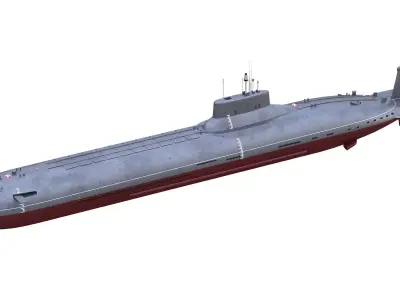 Typhoon-class Submarine 3D model