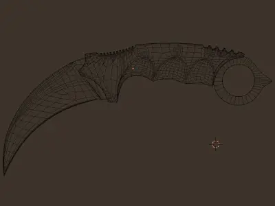 Karambit - Low Poly Low-poly 3D model