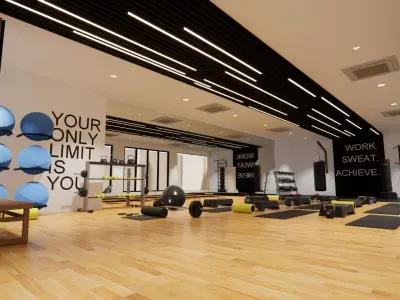 GYM DESIGN 3D model purchase