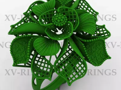 NEW TURKISH RING XV-39 3D print model
