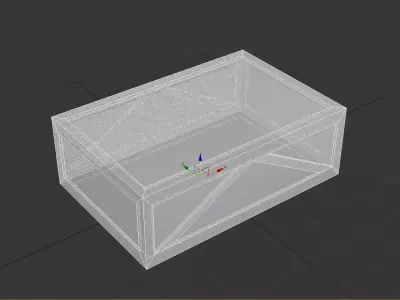 wooden crate PBR 4K Low-poly 3D model 2