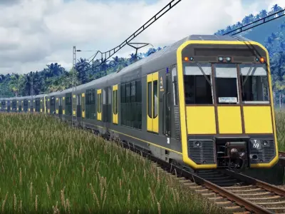 Sydney Trains Tangara T-set Double Decker Train Low-poly 3D model