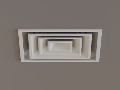 Low Poly Ceiling Air Conditioner 2 Low-poly 3D model