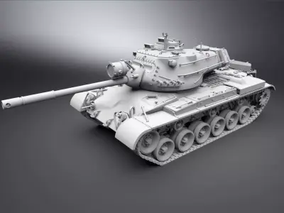 M47 Patton Scale model   3D print model