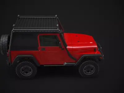 Jeep Wrangler TJ Offroad 3D model