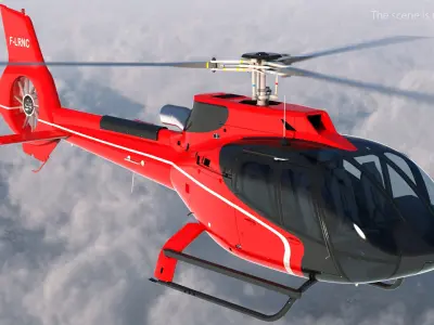 Private Helicopters Big Collection 3D model
