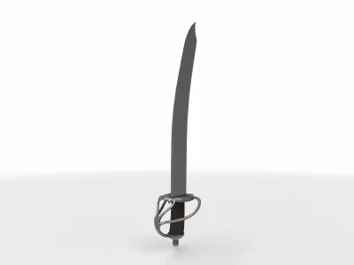 cutlass sword  3D model